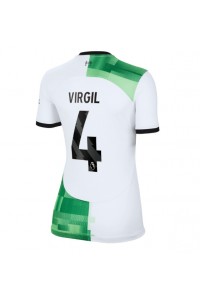 Fotbalové Dres Liverpool Virgil van Dijk #4 Dámské Venkovní Oblečení 2023-24 Krátký Rukáv